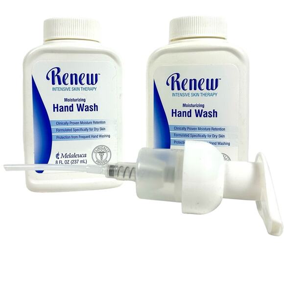 Melaleuca RENEW Intensive Skin Therapy Hand Wash Two 8 oz Bottles/One Pump-New! - Picture 2 of 4